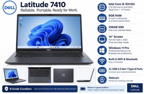 Dell latitude 7410 laptop - latitude,